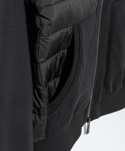 MOORER（ムーレー）の「MOORER VERUCCI-S3F ムーレー ヴェルッチ ダウン切替ジャケット（ダウンジャケット/コート・メンズ・グレー系3/ブラック・50/48）」の8枚目の写真