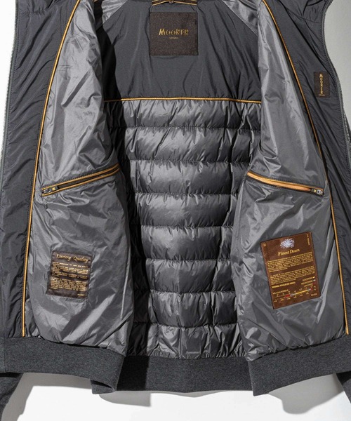 MOORER（ムーレー）の「MOORER VERUCCI-S3F ムーレー ヴェルッチ ダウン切替ジャケット（ダウンジャケット/コート・メンズ・グレー系3/ブラック・50/48）」の13枚目の写真