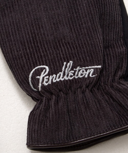 PENDLETON(ペンドルトン)の「PENDLETON ペンドルトン CORDUROY LOGO EMB GLOVE(MENS) ハーディング ロゴ刺繍 コーデュロイ グローブ 手袋 / メンズ(手袋・メンズ・チャコール/ベージュ・FREE)」の9枚目の写真