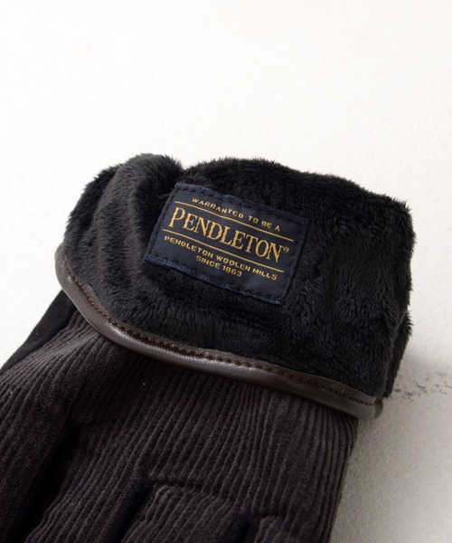 PENDLETON(ペンドルトン)の「PENDLETON ペンドルトン CORDUROY LOGO EMB GLOVE(MENS) ハーディング ロゴ刺繍 コーデュロイ グローブ 手袋 / メンズ(手袋・メンズ・チャコール/ベージュ・FREE)」の10枚目の写真