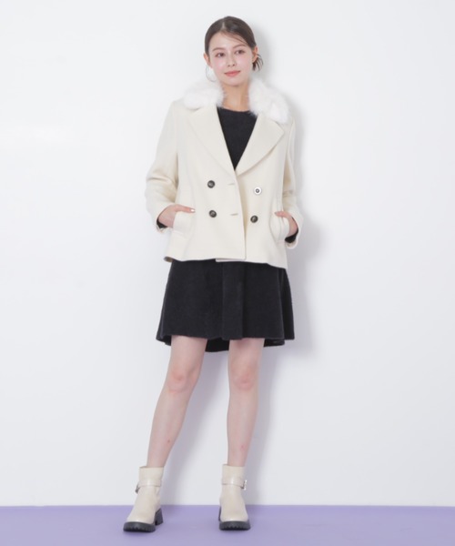 JILL by JILL STUART(ジルバイジルスチュアート)の「◇シャギーミニニットワンピース(ワンピース・レディース・ホワイト/ブラック/ブルー・FREE)」の13枚目の写真