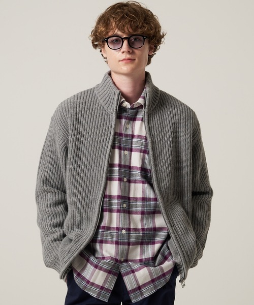 スタンド フルジップ セーター（ニット/セーター）｜Eddie Bauer