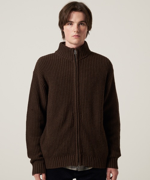 Eddie Bauer（エディーバウアー）の「スタンド フルジップ セーター（ニット/セーター・メンズ・ネイビー/ブラウン/グレー・XXL/XL/L/M/S）」の10枚目の写真