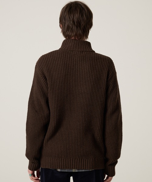 Eddie Bauer（エディーバウアー）の「スタンド フルジップ セーター（ニット/セーター・メンズ・ネイビー/ブラウン/グレー・XXL/XL/L/M/S）」の12枚目の写真