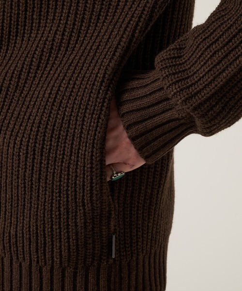 Eddie Bauer（エディーバウアー）の「スタンド フルジップ セーター（ニット/セーター・メンズ・ネイビー/ブラウン/グレー・XXL/XL/L/M/S）」の15枚目の写真