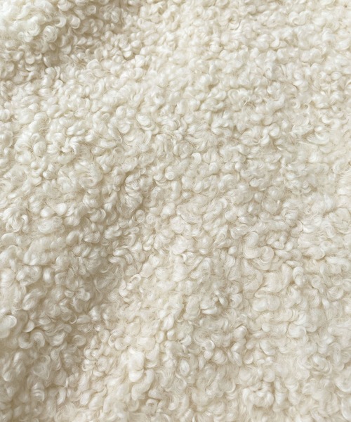 Futier land（フューティアランド）の「襟付きボアブルゾン（ブルゾン・レディース・アイボリー/グレイッシュベージュ・FREE）」の20枚目の写真