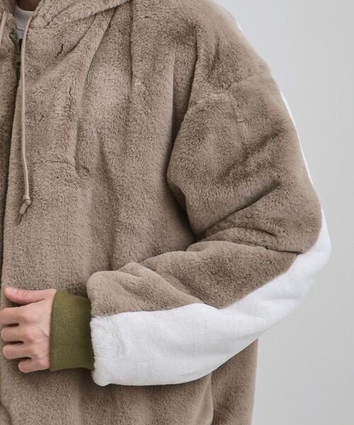 セール】【2WAY】リバーシブルMA1＆フェイクファーブルゾン（ブルゾン