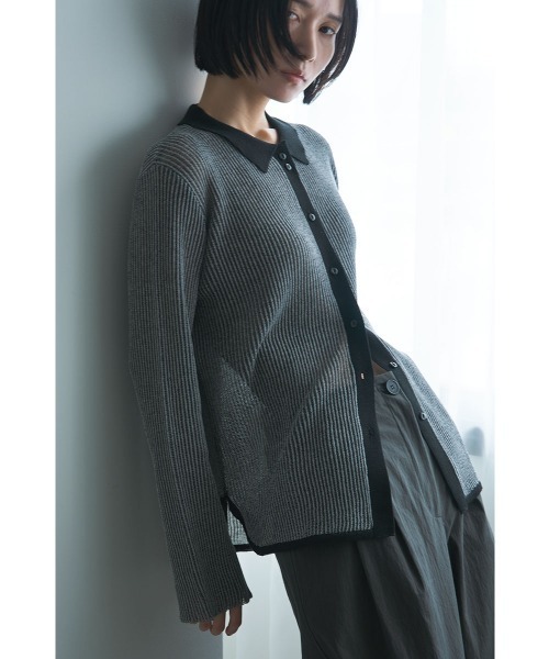 marjour（マージュール）の「PLATING KNIT SHIRTS（ニット/セーター・レディース・ブラック/ブラウン・M）」の13枚目の写真