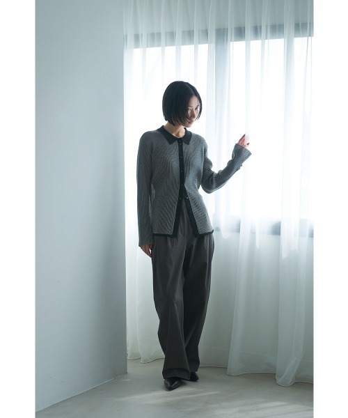 marjour（マージュール）の「PLATING KNIT SHIRTS（ニット/セーター・レディース・ブラック/ブラウン・M）」の18枚目の写真