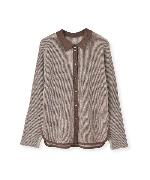 marjour（マージュール）の「PLATING KNIT SHIRTS（ニット/セーター・レディース・ブラック/ブラウン・M）」の21枚目の写真
