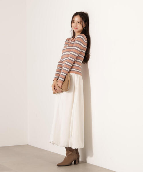 PROPORTION BODY DRESSING(プロポーションボディドレッシング)の「ポロボーダーニット / 1215270023(ニット/セーター・レディース・ホワイト系その他/ピンク/ネイビー・FREE)」の18枚目の写真