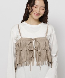 niko and... | スウェードフリンジキャミソール(キャミソール)