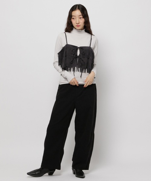 セール】スウェードフリンジキャミソール（キャミソール）｜niko and