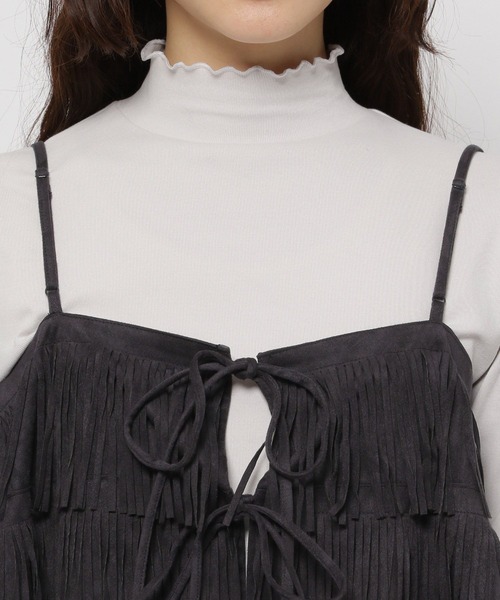 セール】スウェードフリンジキャミソール（キャミソール）｜niko and