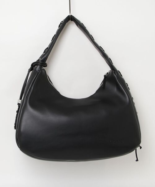 GANNI（ガニー）の「GANNI Hobo bag ガニー ホーボーバッグ ショルダーバッグ（ショルダーバッグ・レディース・ブラック・FREE）」の12枚目の写真