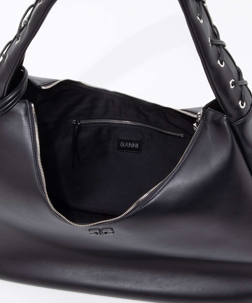 GANNI（ガニー）の「GANNI Hobo bag ガニー ホーボーバッグ ショルダーバッグ（ショルダーバッグ・レディース・ブラック・FREE）」の11枚目の写真