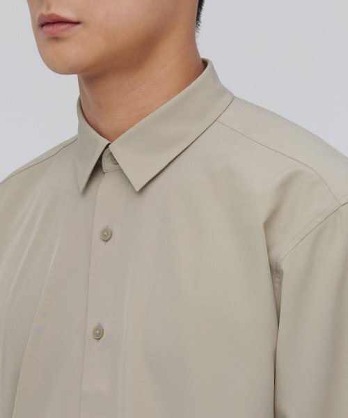 MUSINSA STANDARD（ムシンサスタンダード）の「リラックスフィットシルキーシャツ[ライトベージュ]（シャツ/ブラウス・メンズ・その他・X-LARGE/XX-LARGE/SMALL/MEDIUM/LARGE）」の6枚目の写真