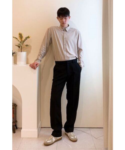 MUSINSA STANDARD（ムシンサスタンダード）の「リラックスフィットシルキーシャツ[ライトベージュ]（シャツ/ブラウス・メンズ・その他・X-LARGE/XX-LARGE/SMALL/MEDIUM/LARGE）」の8枚目の写真