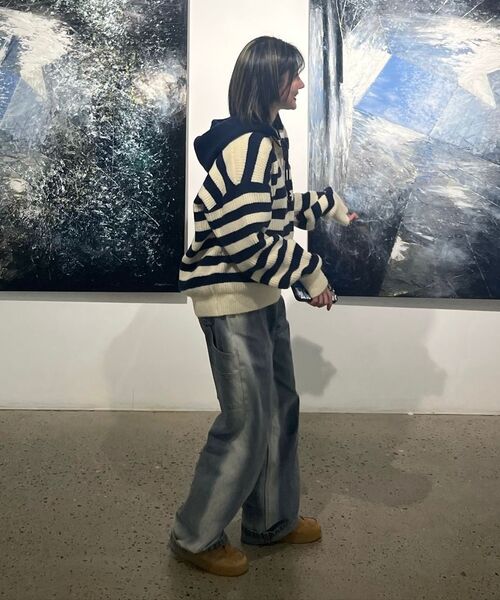 AVANDRESS(アバンドレス )の「Hammer Wide Pants LIGHT BLUE(デニムパンツ・レディース・スカイブルー・SMALL/MEDIUM/LARGE/X-SMALL/XX-SMALL)」の5枚目の写真