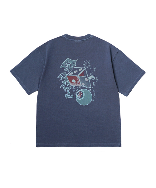 GAKKAI UNIONS(ガッカイユニオンズ)の「ポケットゲーマーピグメント半袖Tシャツダイブブルー(Tシャツ/カットソー・レディース・その他・MEDIUM/LARGE)」の3枚目の写真