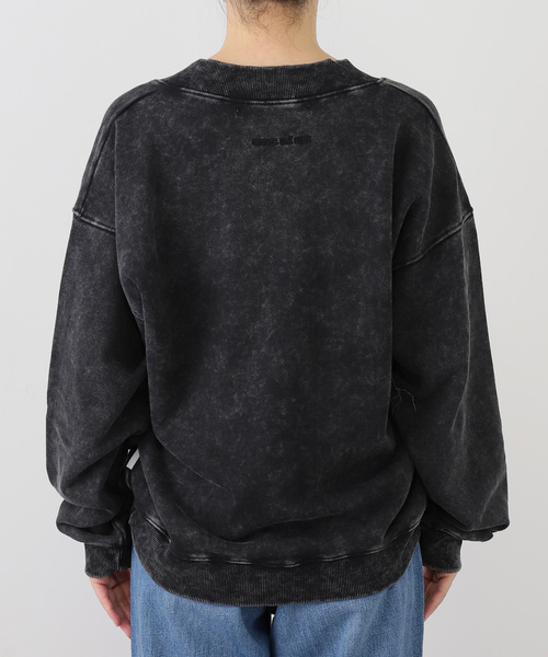 ANNA SUI NYC（アナ スイ エヌ ワイ シー）の「ANNA SUI NYC / アナスイエヌワイシー ピグメントコントラストプルオーバー（スウェット・レディース・ブラック/ブラウン・FREE）」の9枚目の写真