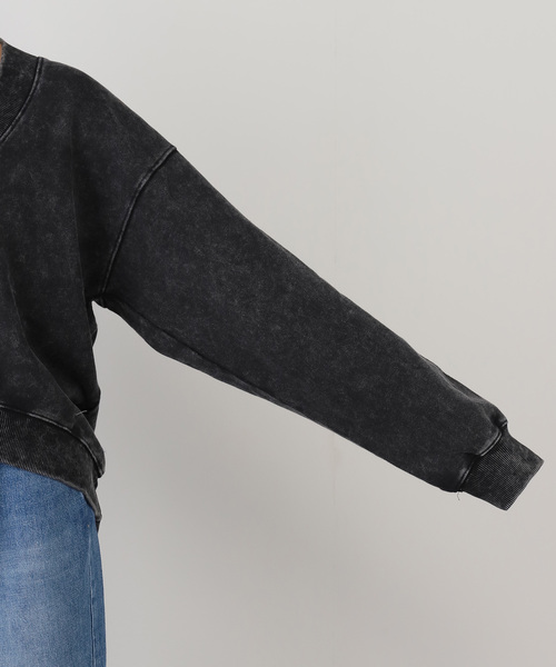 ANNA SUI NYC（アナ スイ エヌ ワイ シー）の「ANNA SUI NYC / アナスイエヌワイシー ピグメントコントラストプルオーバー（スウェット・レディース・ブラック/ブラウン・FREE）」の13枚目の写真