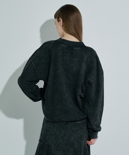 ANNA SUI NYC（アナ スイ エヌ ワイ シー）の「ANNA SUI NYC / アナスイエヌワイシー ピグメントコントラストプルオーバー（スウェット・レディース・ブラック/ブラウン・FREE）」の14枚目の写真