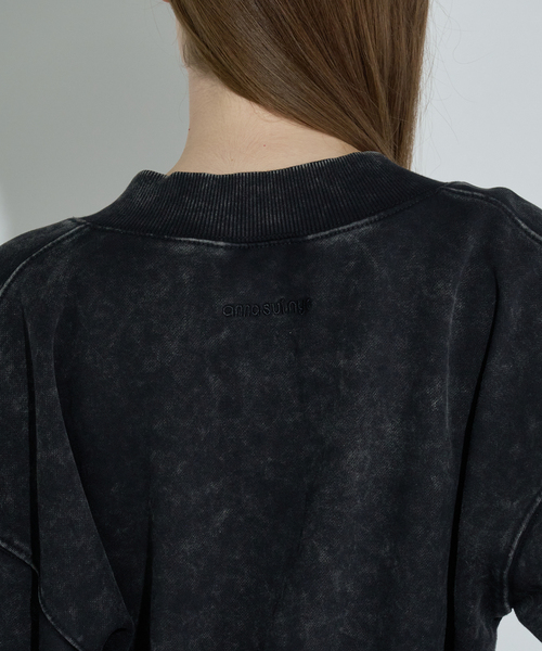 ANNA SUI NYC（アナ スイ エヌ ワイ シー）の「ANNA SUI NYC / アナスイエヌワイシー ピグメントコントラストプルオーバー（スウェット・レディース・ブラック/ブラウン・FREE）」の16枚目の写真