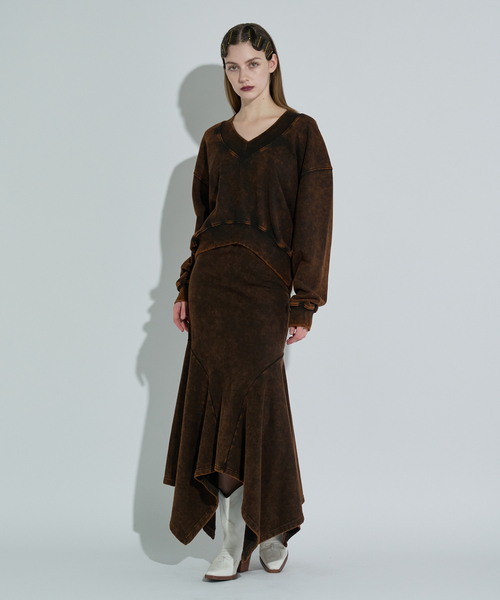 ANNA SUI NYC（アナ スイ エヌ ワイ シー）の「ANNA SUI NYC / アナスイエヌワイシー ピグメントコントラストプルオーバー（スウェット・レディース・ブラック/ブラウン・FREE）」の20枚目の写真