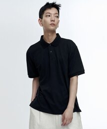 MUSINSA STANDARD（ムシンサスタンダード）の「[Cool Standard] Relax Fit Pique Polo Shirt [Black]（ポロシャツ）」