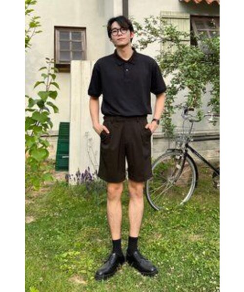 MUSINSA STANDARD（ムシンサスタンダード）の「[クールタンダード] リラックスフィットピケポロシャツ [ブラック]（ポロシャツ・メンズ・その他・SMALL/MEDIUM/LARGE/X-LARGE/XX-LARGE）」の17枚目の写真