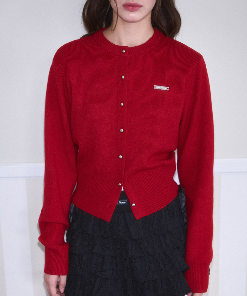 ROSEFRANTZ（ロゼフランツ）の「Nickel Round Cardigan [Red]（カーディガン/ボレロ・レディース・レッド・FREE）」の2枚目の写真
