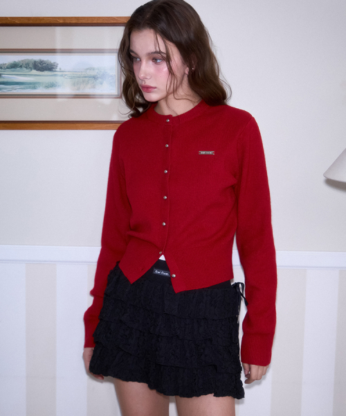 ROSEFRANTZ（ロゼフランツ）の「Nickel Round Cardigan [Red]（カーディガン/ボレロ・レディース・レッド・FREE）」の3枚目の写真
