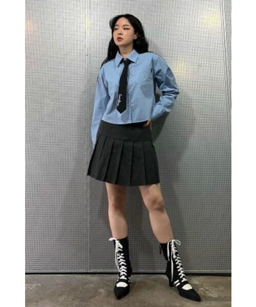 LUVISTRUE(ラヴイズトゥルー)の「WO PLEATS SKIRT(CHARCOAL)(スカート・レディース・その他・SMALL/MEDIUM)」の3枚目の写真