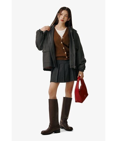 LUVISTRUE(ラヴイズトゥルー)の「WO PLEATS SKIRT(CHARCOAL)(スカート・レディース・その他・SMALL/MEDIUM)」の4枚目の写真