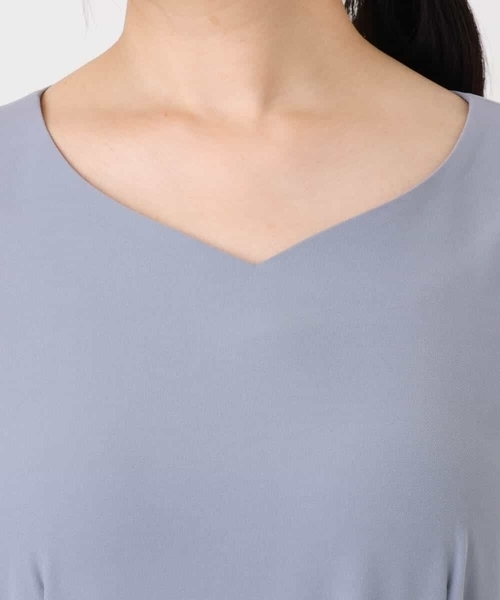 OFUON le MK（オフオンルエムケー）の「【2026SS】シフォンプリーツデザインワンピース/洗える/WEB限定サイズあり（ワンピース・レディース・ネイビー/グレー系その他/グレイッシュブルー・36/38/40）」の22枚目の写真