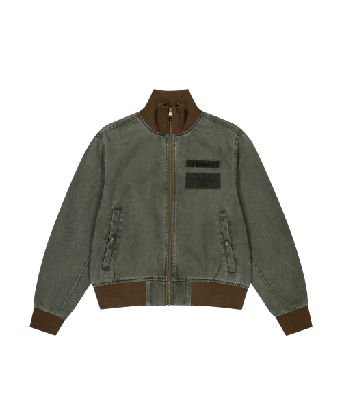 AAKAM(アーカム)の「Washed Velcro Jacket (Khaki)(その他アウター・レディース・その他・2/1)」の1枚目の写真