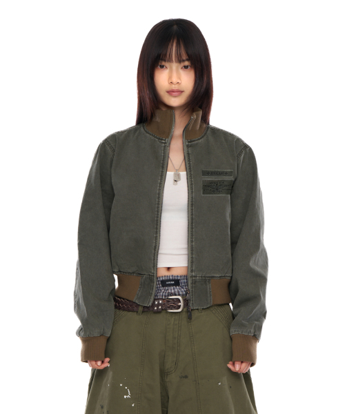 AAKAM(アーカム)の「Washed Velcro Jacket (Khaki)(その他アウター・レディース・その他・2/1)」の6枚目の写真