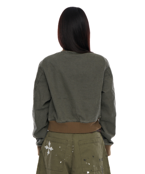 AAKAM(アーカム)の「Washed Velcro Jacket (Khaki)(その他アウター・レディース・その他・2/1)」の7枚目の写真
