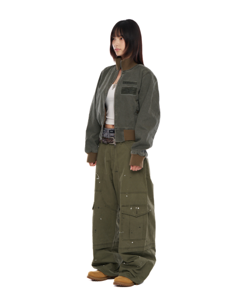 AAKAM(アーカム)の「Washed Velcro Jacket (Khaki)(その他アウター・レディース・その他・2/1)」の8枚目の写真