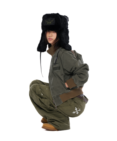 AAKAM(アーカム)の「Washed Velcro Jacket (Khaki)(その他アウター・レディース・その他・2/1)」の9枚目の写真