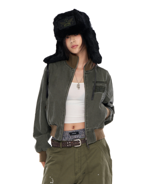 AAKAM(アーカム)の「Washed Velcro Jacket (Khaki)(その他アウター・レディース・その他・2/1)」の10枚目の写真