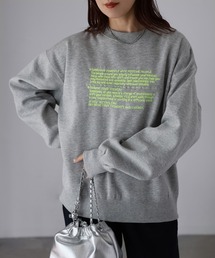 Riberry（リベリー）の「手書き風ロゴ刺繍裏起毛スウェット（スウェット・レディース）」