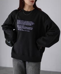 Riberry（リベリー）の「手書き風ロゴ刺繍裏起毛スウェット（スウェット・レディース）」