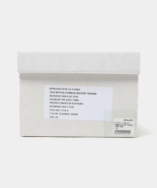 REPRODUCTION OF FOUND（リプロダクションオブファウンド）の「＜REPRODUCTION OF FOUND × Steven Alan＞ GERMAN TRAINER +ODTK/スニーカー（スニーカー・メンズ・ブラウン系・42/41/43）」の12枚目の写真