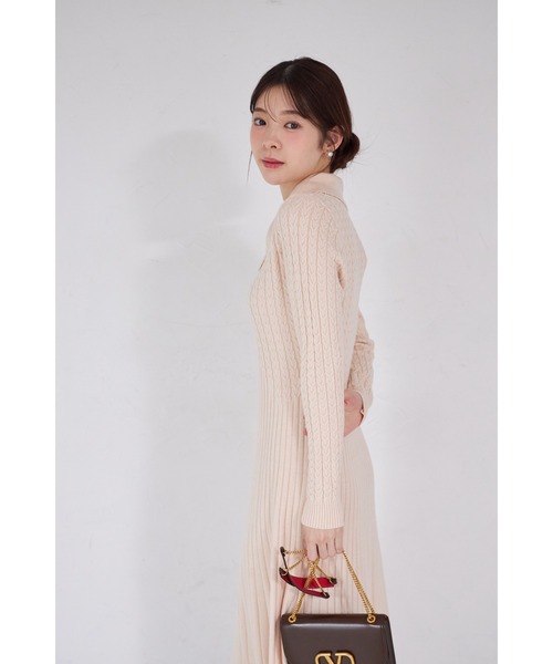 Y☆203 ぶるー 限定展開 吸湿発熱 リブ ニット ボタン ヘンリーネック プルオーバー