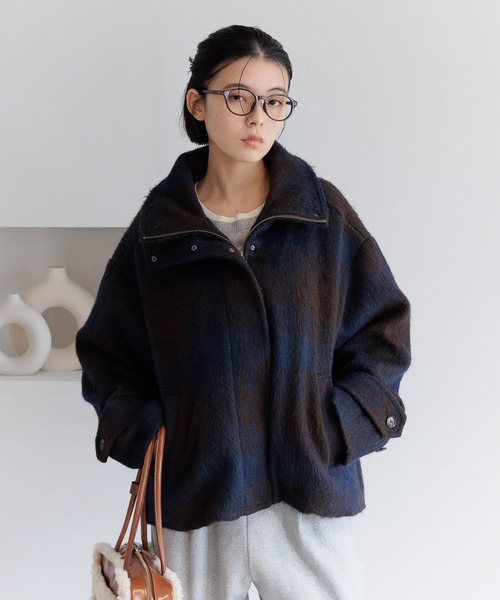 【タイムセール】◆新品◆ベイフロー cahoさんコラボ◆シャギージャケット◆ POKOPEA Collaboration】BETTY BOOP™ x ガチ恋ぽんぽこ Wool Melton