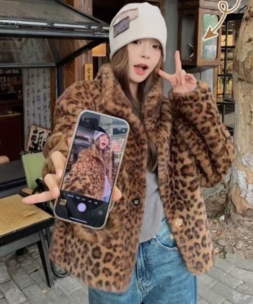 セール】レオパードエコファージャケット（その他アウター）｜Ritzy