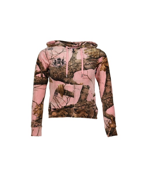 PLEASURES(プレジャー)の「REALTREE VELOUR ROBERTSON HOODIE (WOMEN'S)(パーカー・メンズ・ピンク・SMALL/MEDIUM)」の1枚目の写真