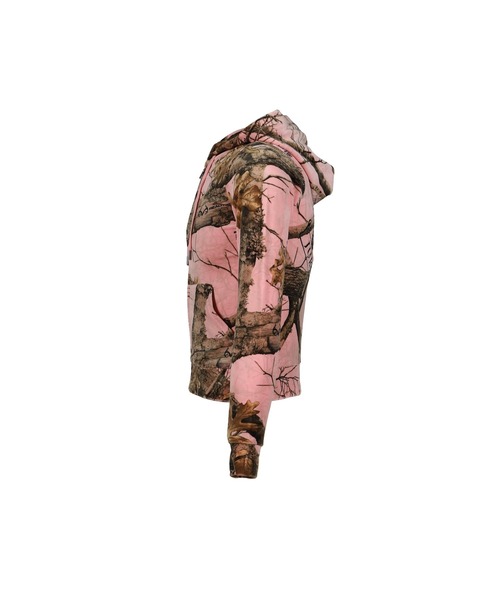 PLEASURES(プレジャー)の「REALTREE VELOUR ROBERTSON HOODIE (WOMEN'S)(パーカー・メンズ・ピンク・SMALL/MEDIUM)」の3枚目の写真